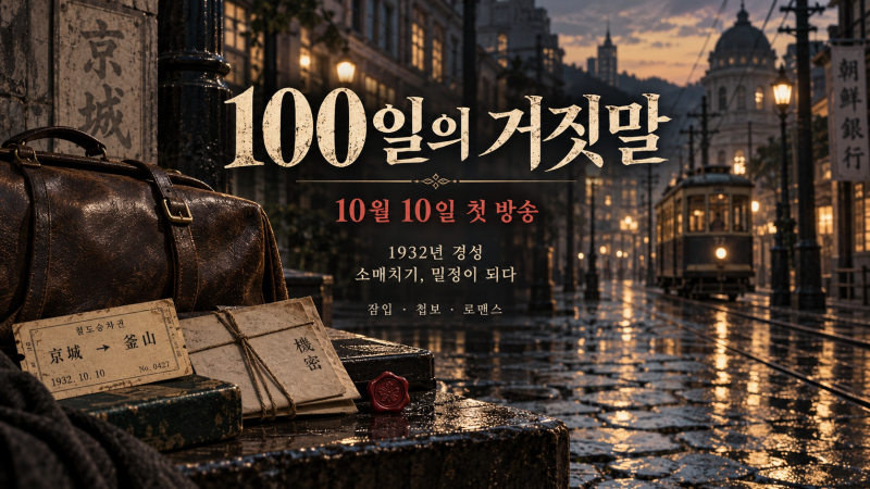 「100일의 거짓말」 언제 시작? 김유정 박진영 출연진·방송시간 정리