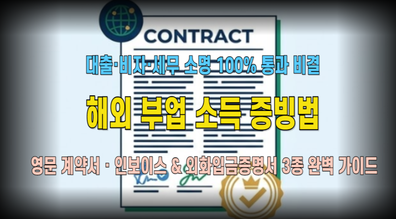해외 부업 소득 증빙 완벽 가이드: 영문 계약서·인보이스 발행·외화 입금 내역서 3종 세트 & ....