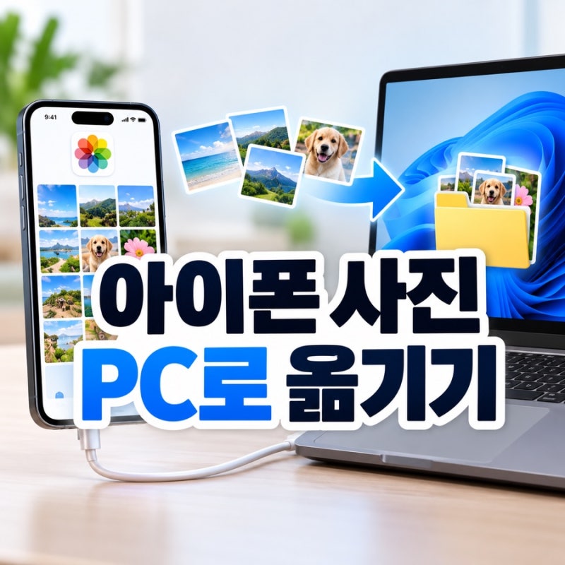 아이폰 사진 컴퓨터로 옮기기, Windows 11 USB·iCloud 원본 저장 방법
