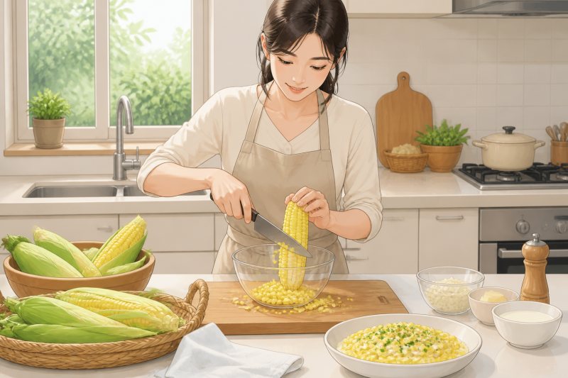 초당옥수수요리 달콤한 알갱이 살리는 콘치즈 재료