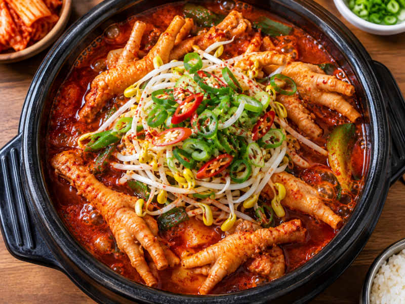 "스트레스 싹 날아가는 매콤함! 집에서 만드는 국물닭발 레시피"
