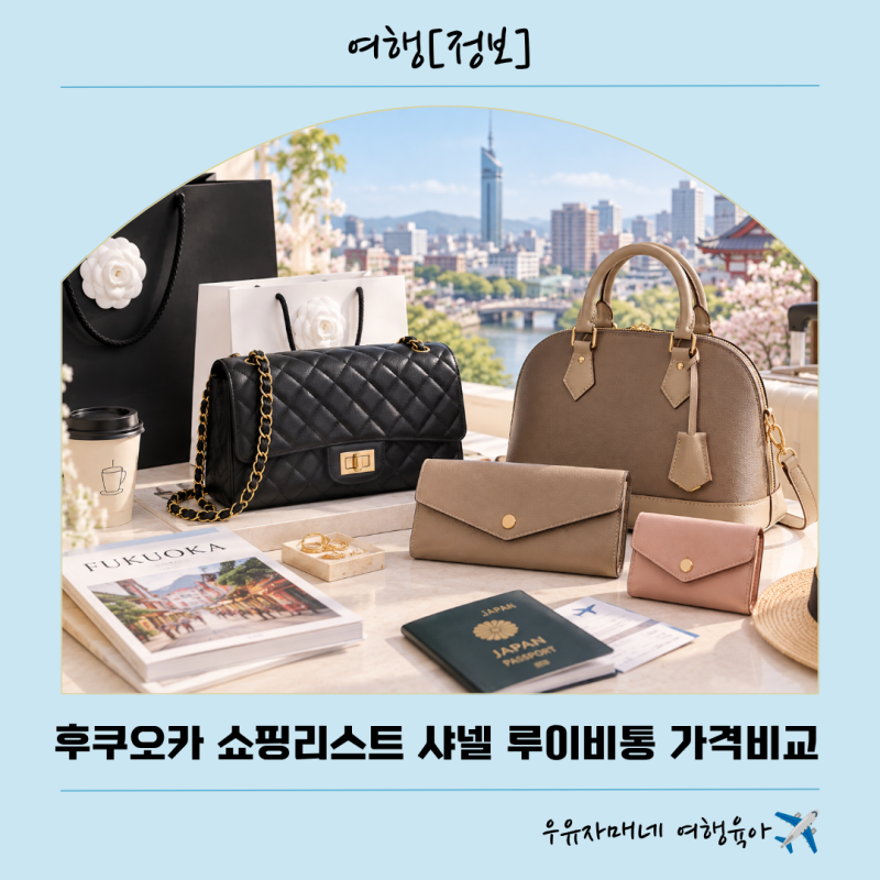 후쿠오카 쇼핑리스트: 샤넬·루이비통 일본가격 비교부터 면세·관세까지 총정리