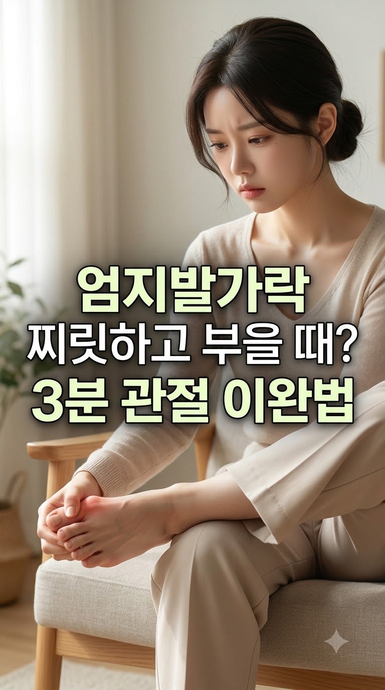 엄지발가락 뿌리 찌릿하고 부었다면? 무지외반증 전조증상 및 초기 증상! 관절 마찰 잡는 'NAG....