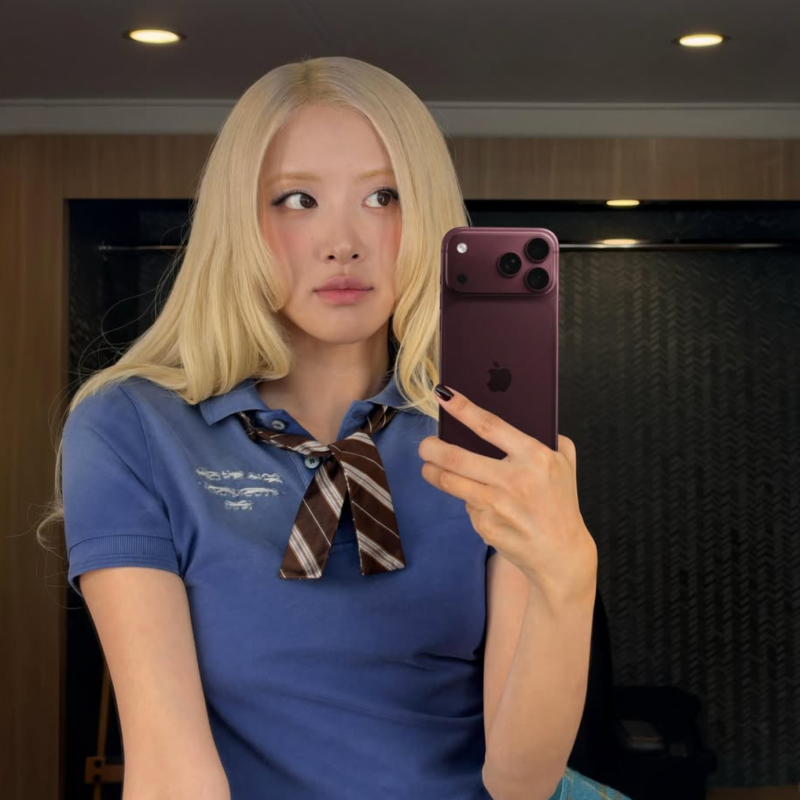 아이폰18 프로 들고 등장한 로제, 신곡 뮤직비디오까지 전편 촬영했다