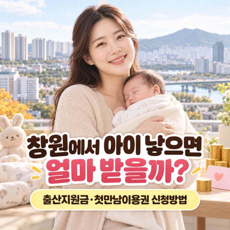 창원 첫째·둘째 출산지원금 얼마일까? 받을 수 있는 금액 정리