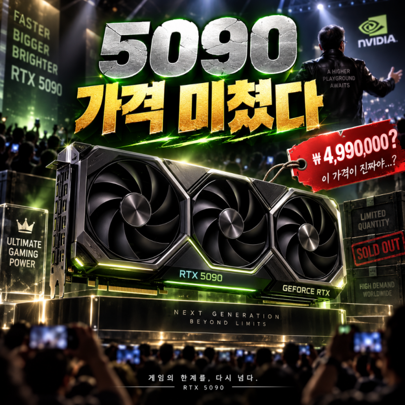 미쳤습니까 젠슨 황? RTX 5090 가격, 일반인은 절대 못 사는 이유 ㄷㄷㄷ