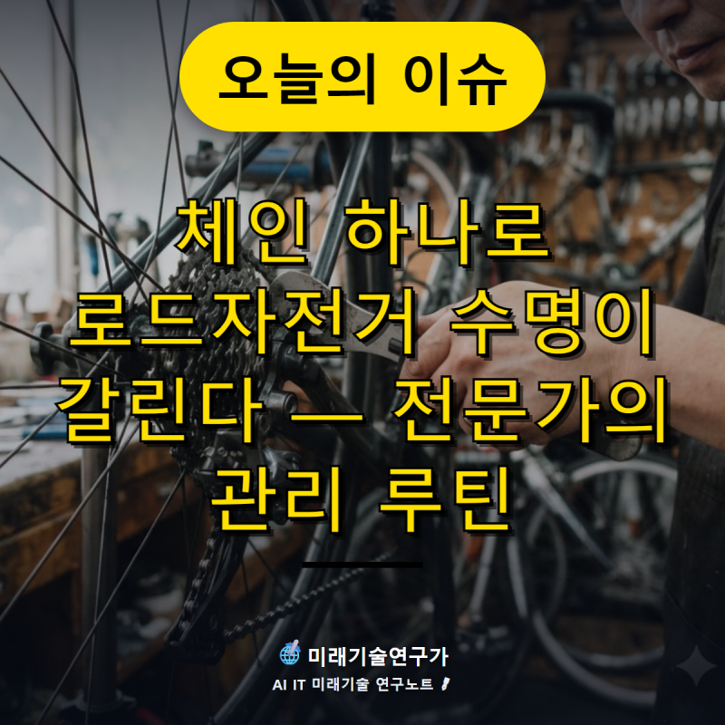 체인 하나로 로드자전거 수명이 갈린다 — 전문가의 관리 루틴