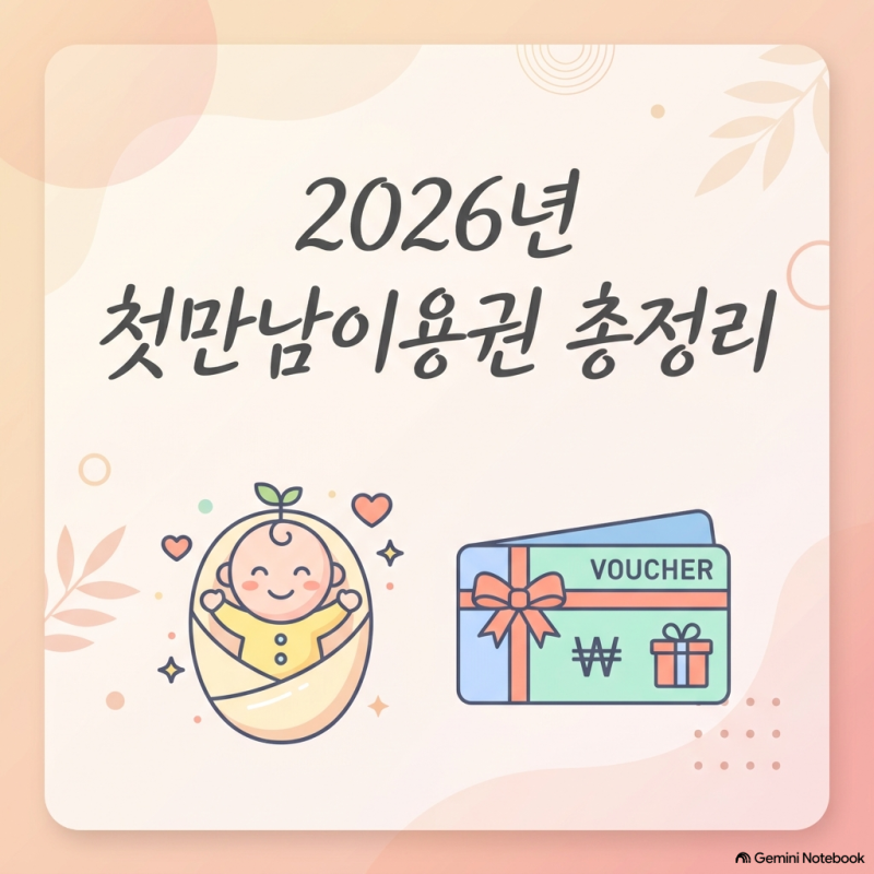 2026년 첫만남이용권 총정리｜첫째 200만원·둘째 300만원 신청방법과 사용처