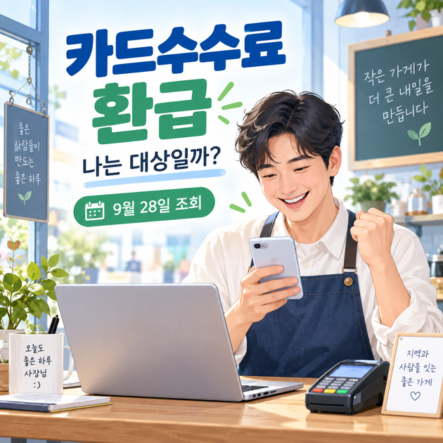 2026년 신규 카드가맹점 수수료 환급, 대상과 조회 방법