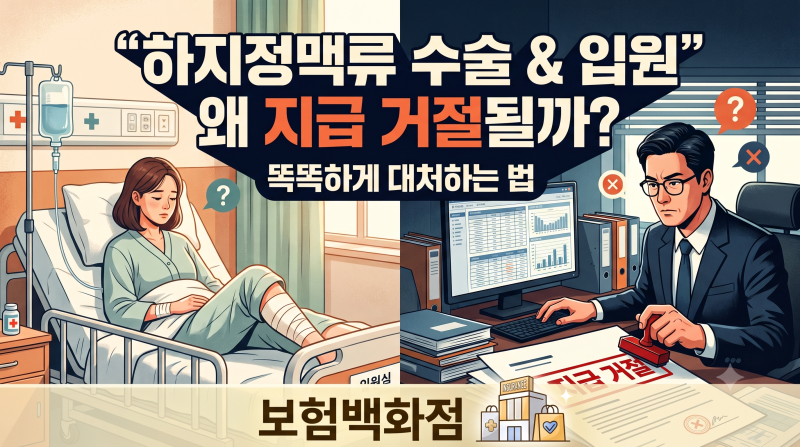 하지정맥류 수술, 입원실에 머물렀는데 왜 지급 거절될까?