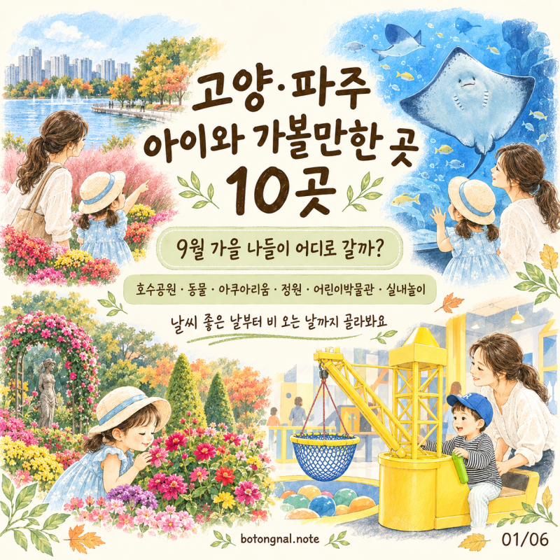 고양·파주 아이와 가볼만한 곳 10곳｜10월 가을 나들이 추천