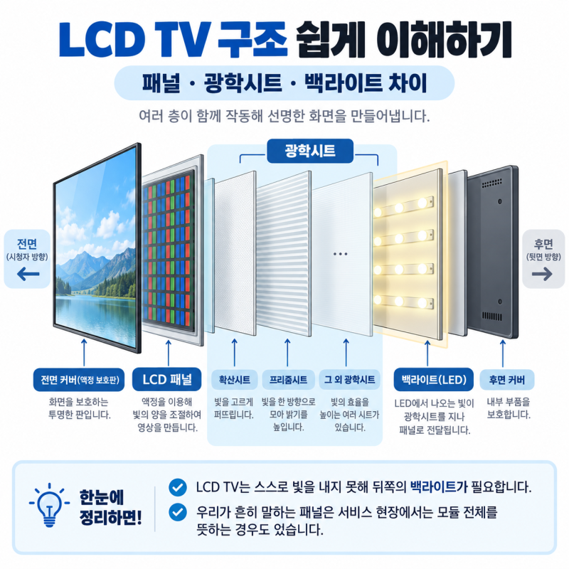 TV 백라이트만 고장 났는데 왜 패널을 통째로 교체할까? 삼성·LG 수리 방식 차이