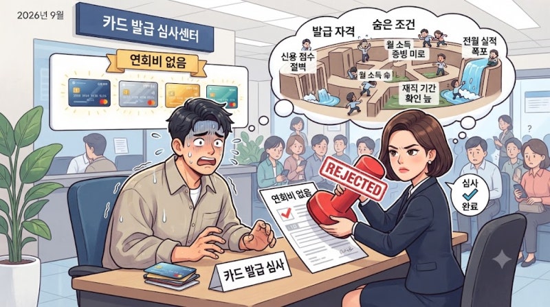 9월 기준 신용카드 연회비 없는 카드, 혜택보다 먼저 갈리는 발급 자격과 숨은 조건 2026