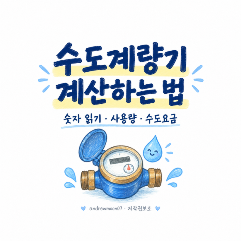 수도계량기 계산법 ㅡ Water Meter Calculation Method.