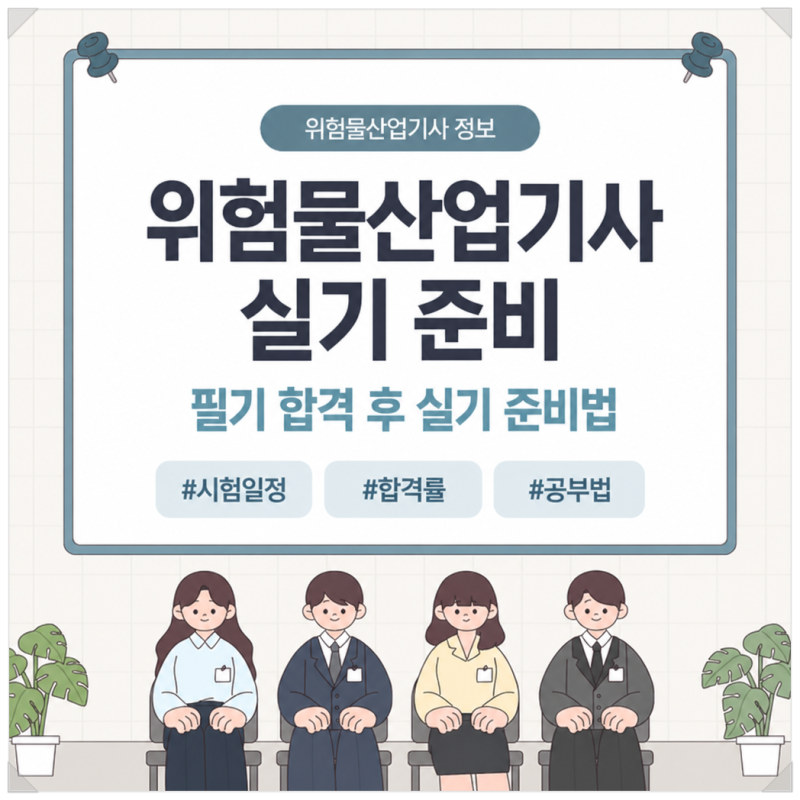 위험물산업기사 실기 일정 필기 합격 후 두 달 배분한 후기