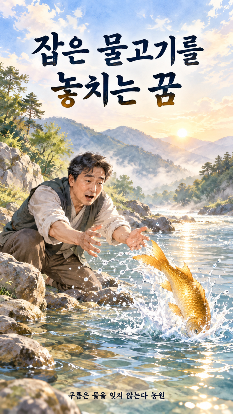 잡은 물고기를 놓치는 꿈, 좋은 기회를 잃는다는 뜻일까?