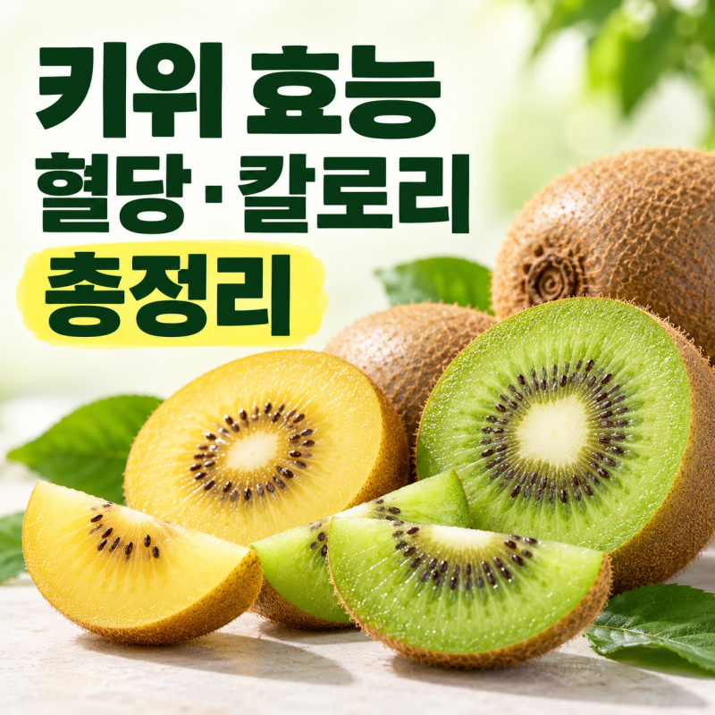 키위 효능부터 골드·그린키위 차이, 혈당 및 칼로리 알차게 총정리