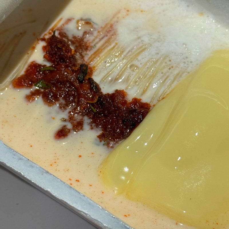 백제쌀국수 얼큰한맛 우유 싸르보나라 후기뿅