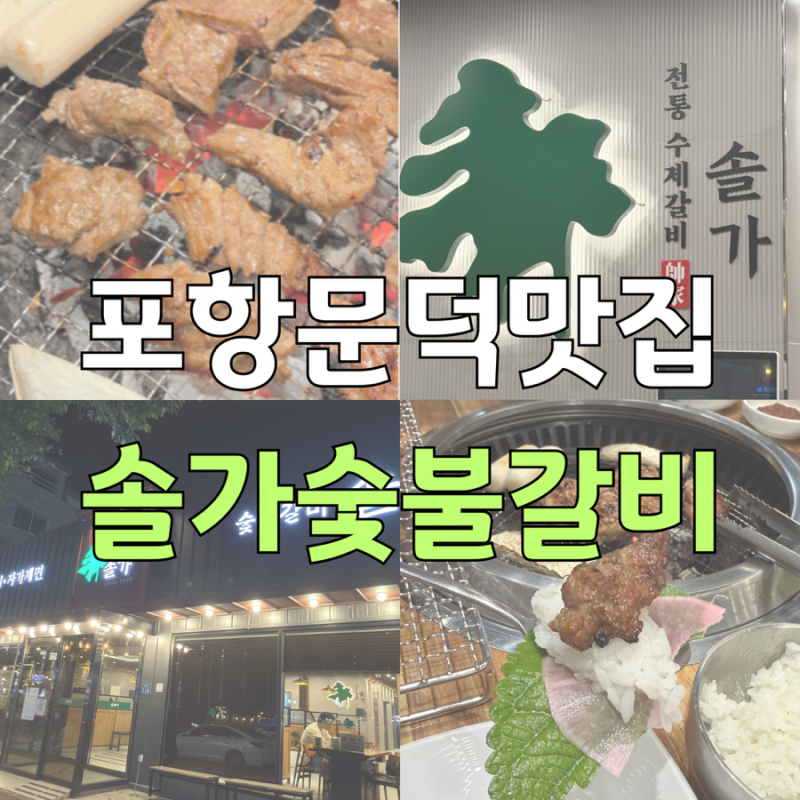 [포항 문덕 맛집] 솔가숯불갈비 포항문덕점 ✨ 수제 양념갈비 & 육회 조합에 제대로 반하고 ....