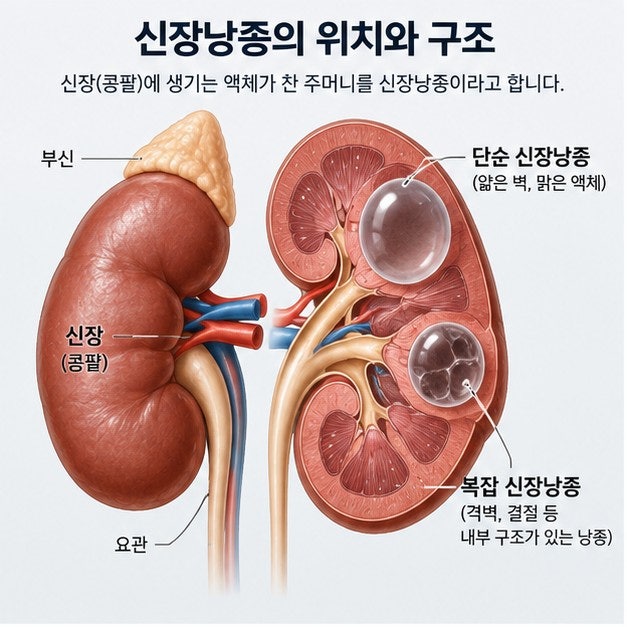 신장낭종 원인, 증상, 치료, 신장 물혹, 암 가능성, 크기, 검사 등 총정리