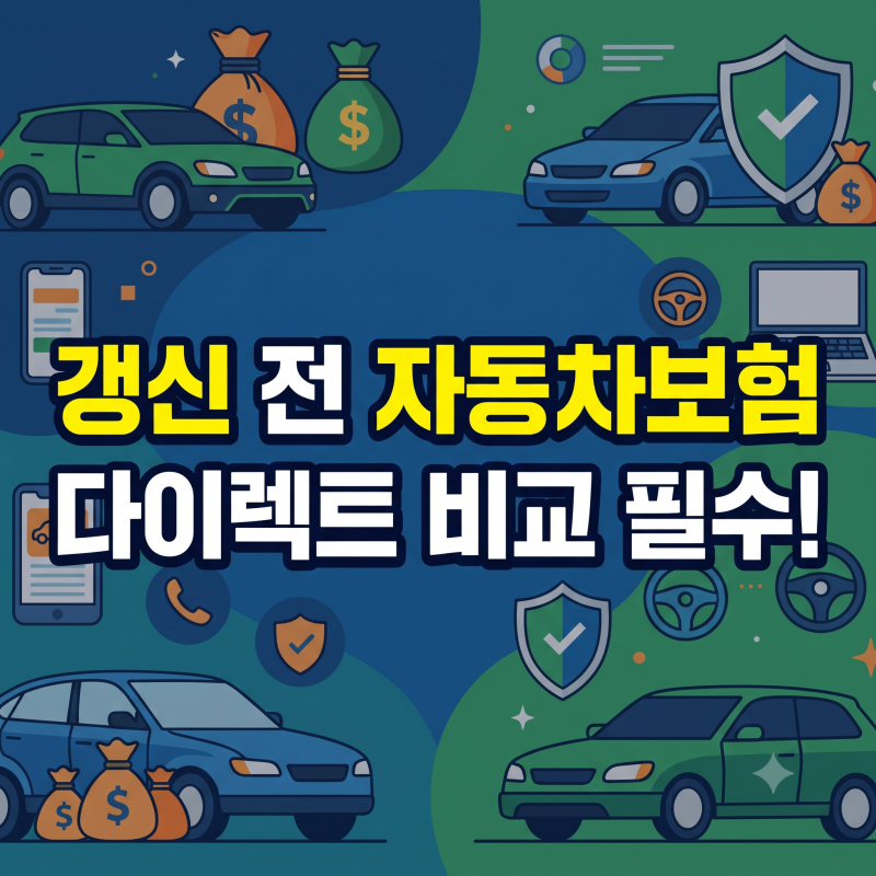 자동차보험 다이렉트 갱신 전 비교 견적 팁과 보험료 아끼는 필수 할인 특약 5가지