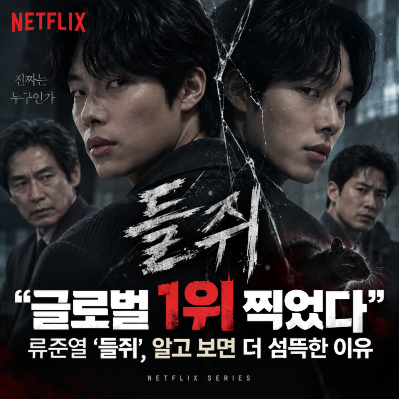 “글로벌 1위 찍었다”…류준열 ‘들쥐’, 알고 보면 더 섬뜩한 이유