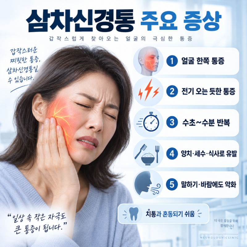 삼차신경통 증상, 원인, 치료, 얼굴에 전기 오는 통증, 치통과 차이, 약물, 수술 등 총정리