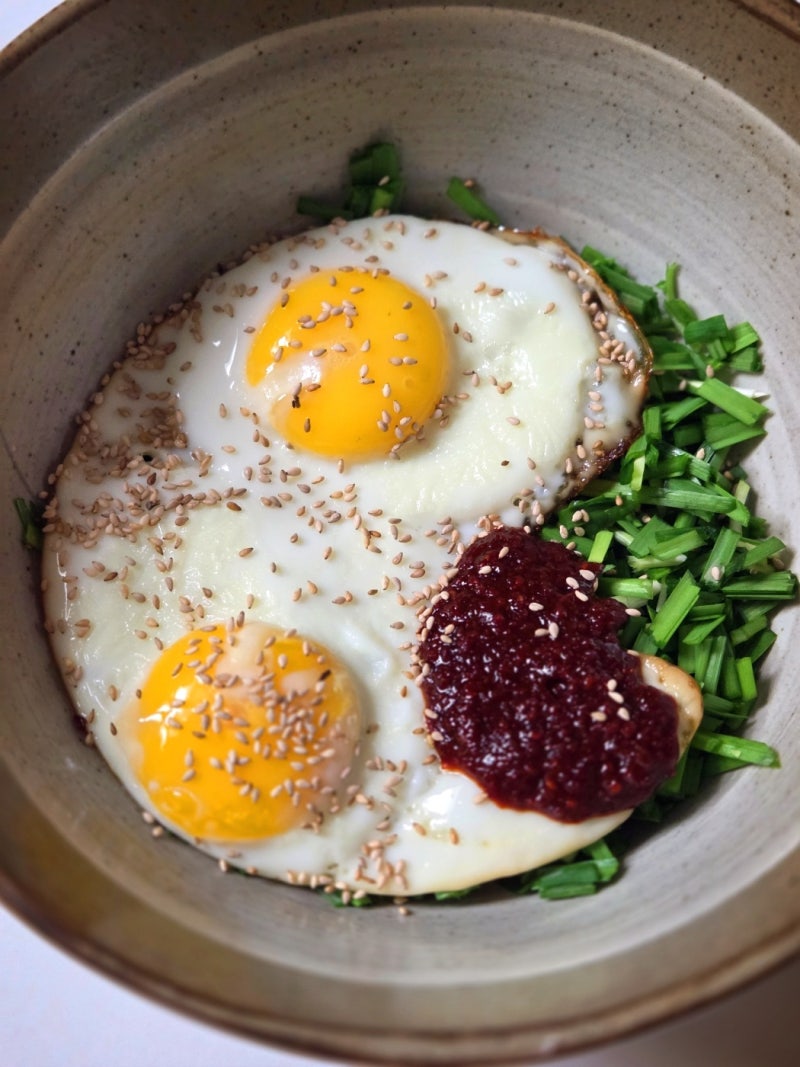 봄동비빔밥보다 맛있는 부추겉절이 비빔밥 레시피 만능 양념장