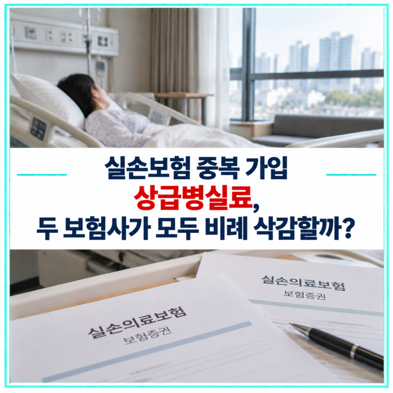 실손보험 중복 가입 상급병실료, 두 보험사가 모두 비례 삭감할 수 있을까?