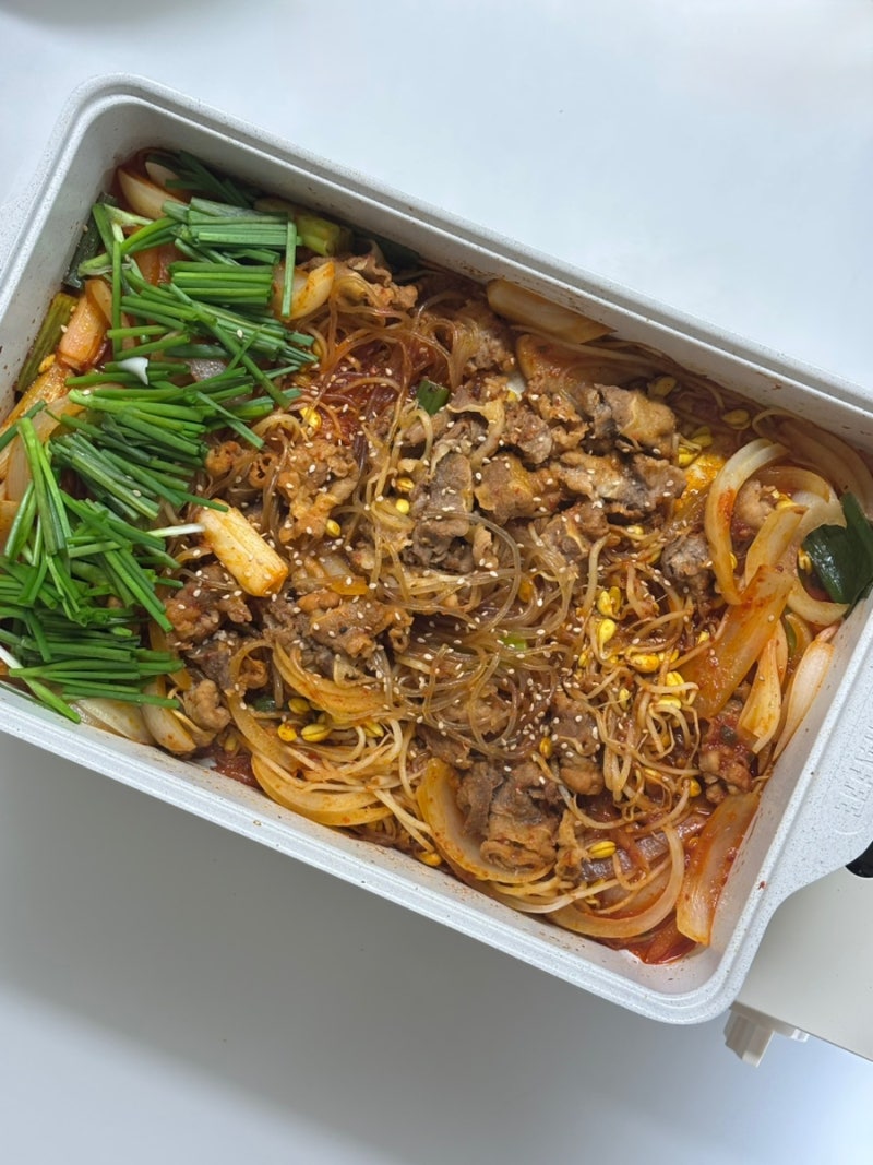 우삼겹 콩불 레시피