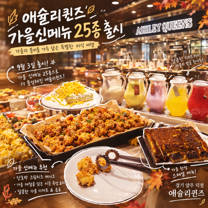 애슐리퀸즈가을시즌 '애슐리퀸즈 이마트 양주점' 가을제철음식 구황작물 애슐리가을신메뉴 ....