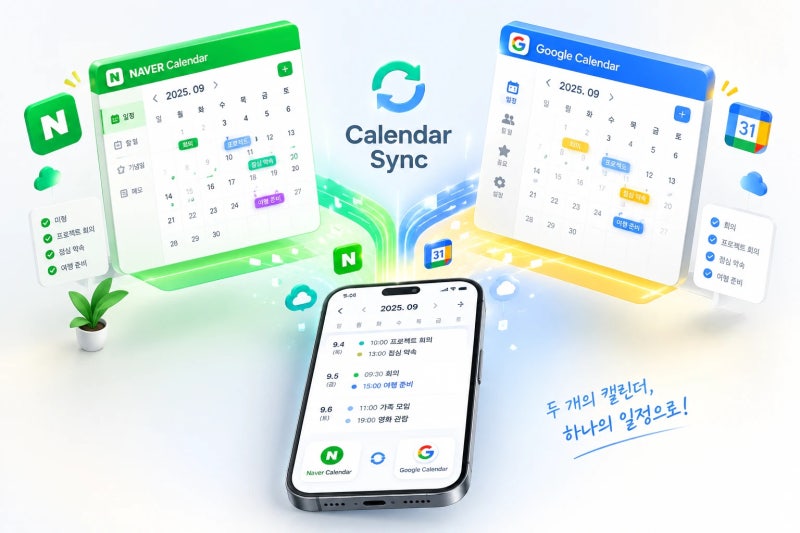 네이버 캘린더 구글 캘린더 연동 방법｜iCalendar URL 설정과 동기화 한계