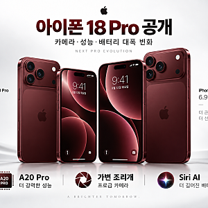 아이폰 18 Pro 가격 얼마?｜한국 사전예약 9월 12일·출시일·색상 총정리
