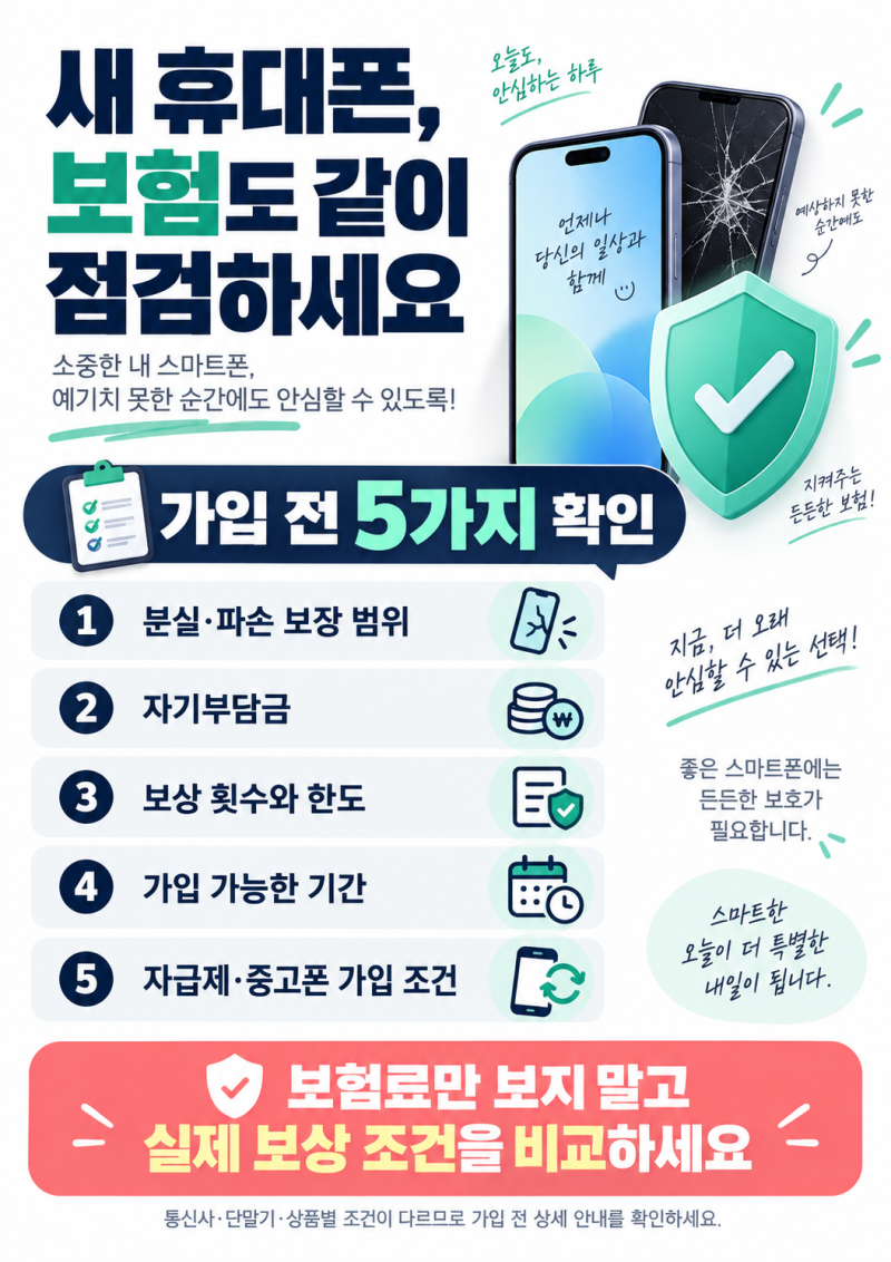 휴대폰 보험?! 스마트 컨슈머라면 이렇게....