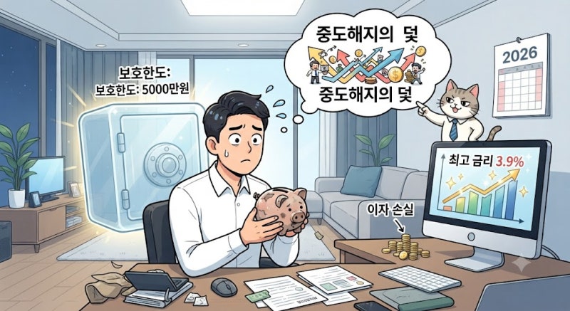 새마을금고 정기예금 금리 2026, 최고 3.9%보다 먼저 갈리는 중도해지와 보호한도