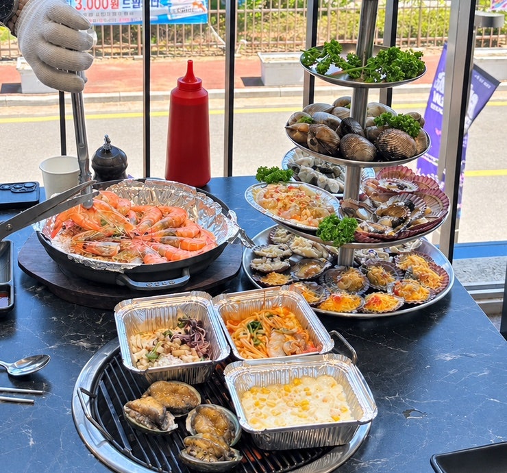 당진 삽교호 조개구이 맛집 청춘조개 삽교호직영점 가리비타워 후기
