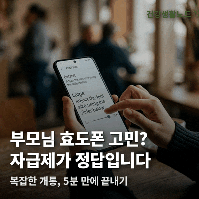 자급제 효도폰, 그대로 따라 해서 쉽게 개통하는 방법