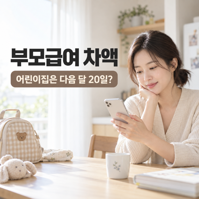 부모급여 어린이집 차액 지급일 언제? 25일 안 들어왔다면 확인할 것