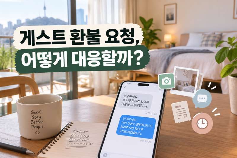 에어비앤비 게스트가 환불을 요구한다면? 호스트 대응 순서 총정리