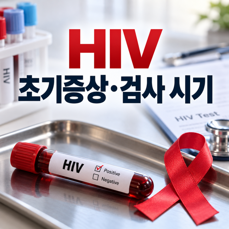 남자 에이즈 초기증상, HIV 검사 시기부터 원인·증상·백신까지