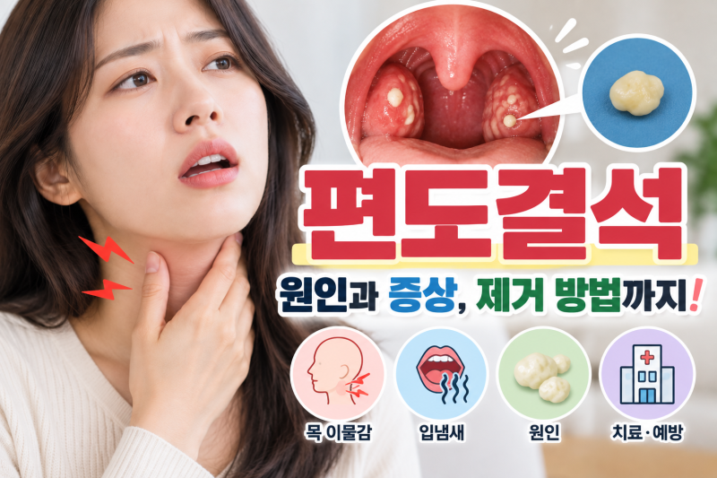 편도결석 원인과 증상｜빼는 법·예방 방법, 입냄새 제거까지
