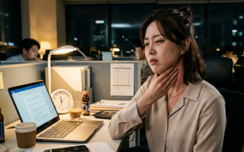 "피로 누적인 줄 알고 잠만 잤는데…" 턱밑 불룩하게 튀어나온 임파선 붓는 이유 4가지