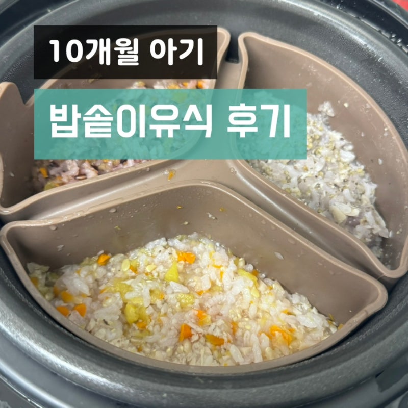 10개월 아기 후기이유식 3끼 만드는법, (퍼기 밥솥칸막이 추천, 쿠첸 밥솥 무압취사, 만능찜모....