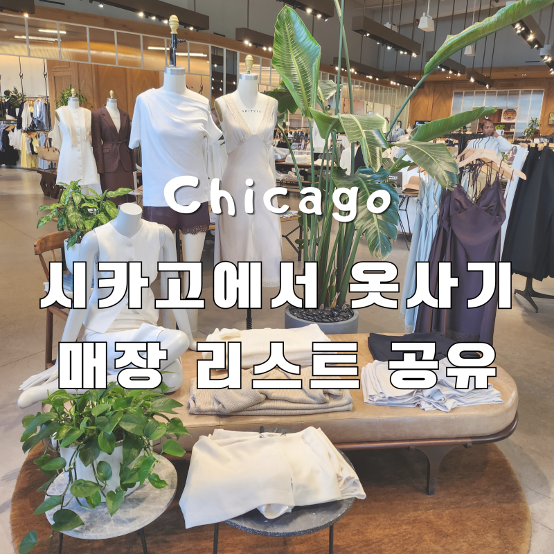 [시카고] 시카고 쇼핑 어디서 하지? (Aritzia, Madewell, Free People, Reformation 등)