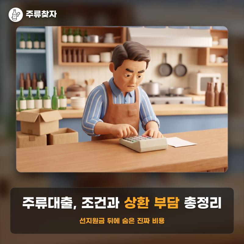 주류대출 조건·상환 부담 A부터 Z까지 따져보기