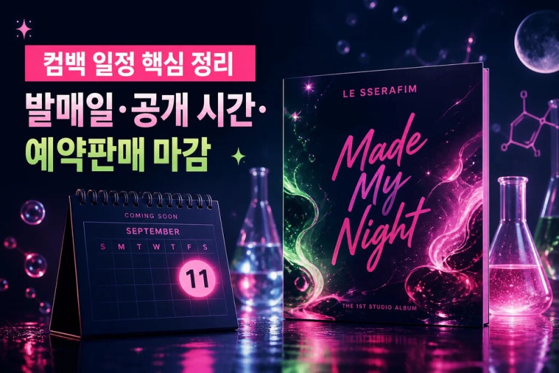 LE SSERAFIM《Made My Night》發行日期、音源公開時間、預購截止日期總整理