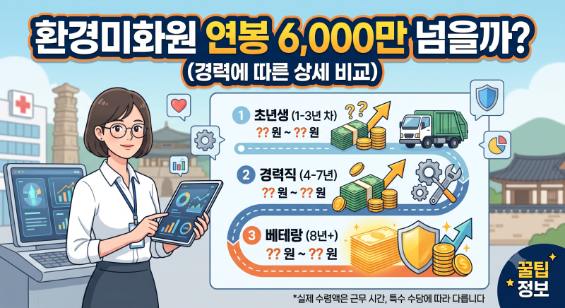 환경미화원 연봉 진짜 6,000만 원 넘을까? 현직이 알려드림