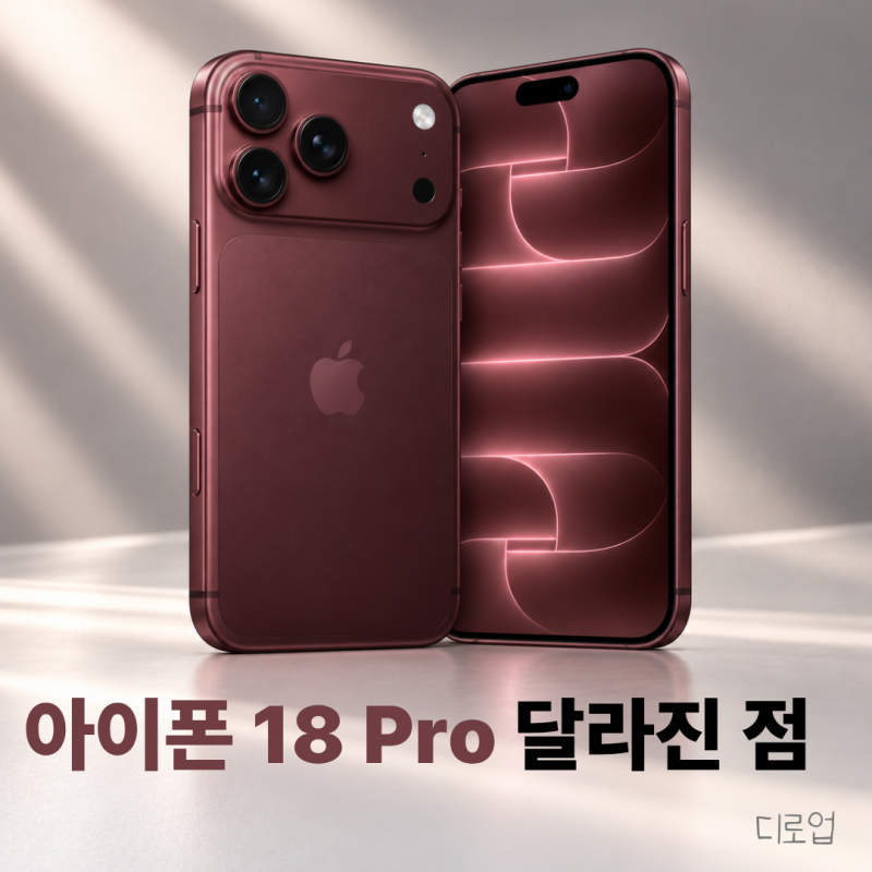 이번 아이폰 Pro에서 가장 눈에 들어온 변화, 아이폰 18 Pro·Pro Max