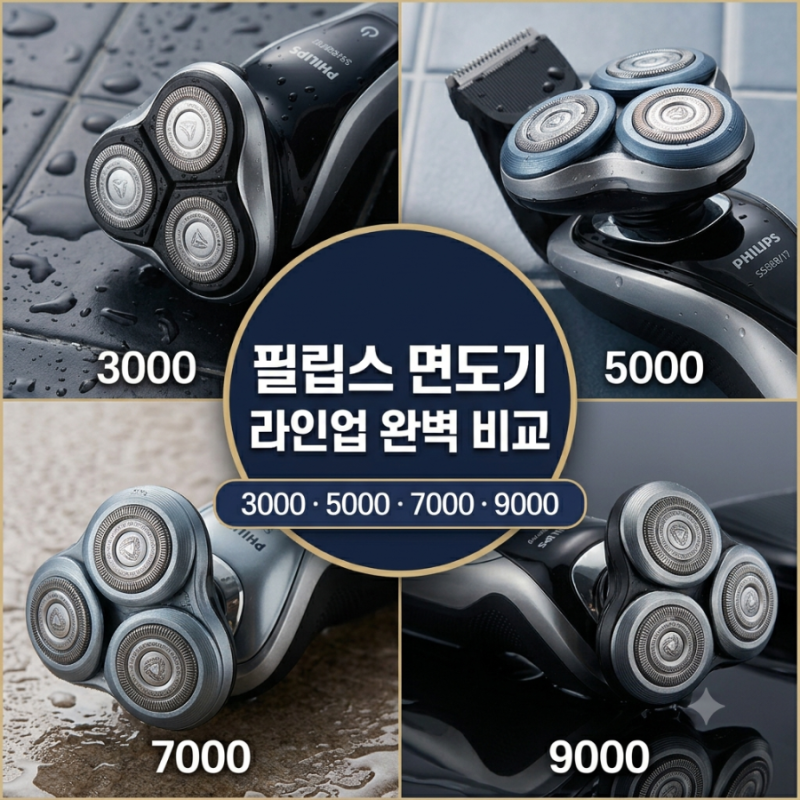 필립스 전기면도기 추천｜3000·5000·7000·9000 차이 총정리, 나에게 맞는 모델은? 추석할인