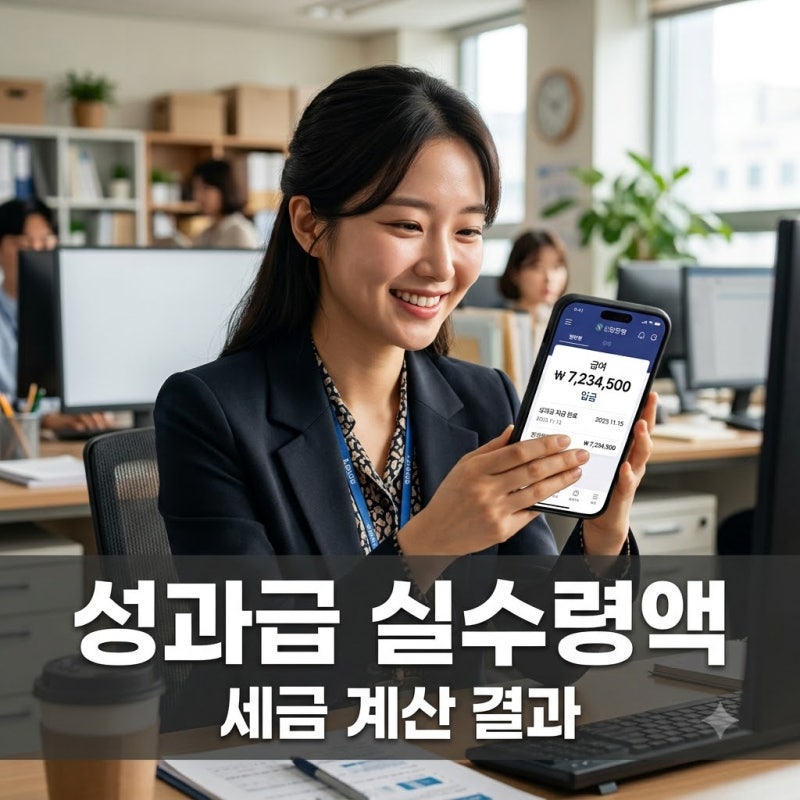 "1,000만원 받았는데 이 금액 맞아?" 성과급세금계산기 돌려보고 깜짝 놀란 이유